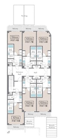 AILE南茨木の物件間取画像